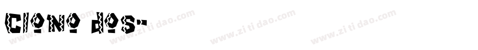 Clono dos字体转换
